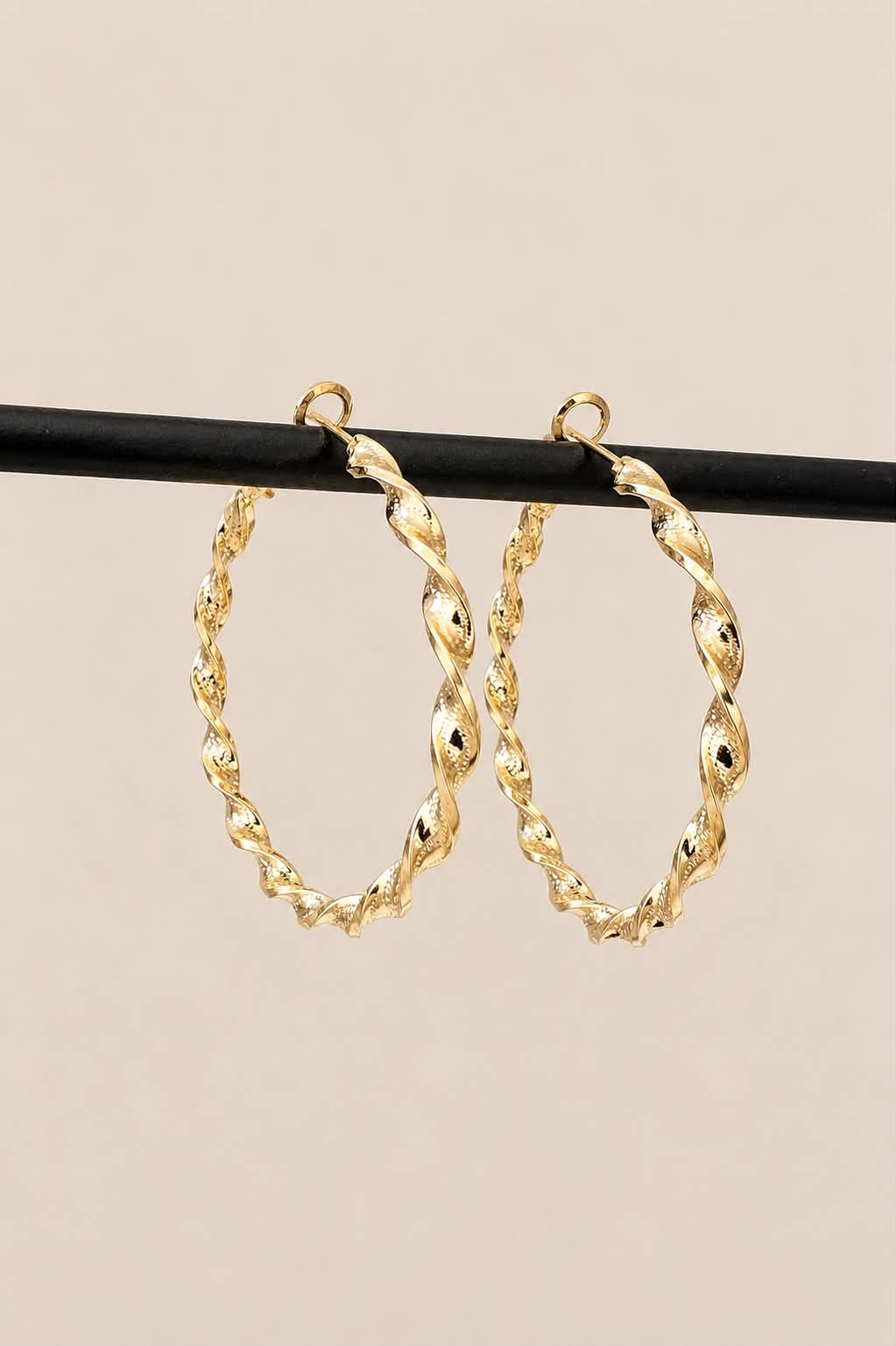 Örhängen Jenna Hoops 18K förgyllda