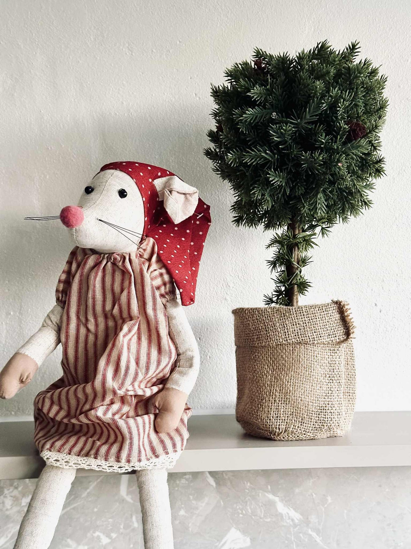 Träd med Ljusslinga - 36 cm.