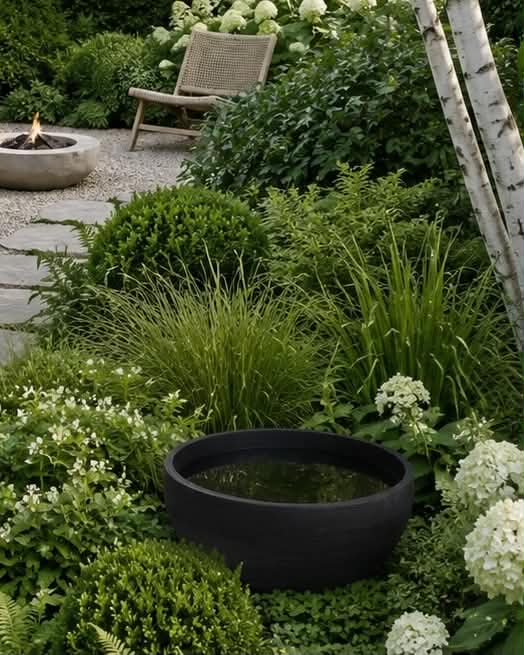 Spegelbassin black garden