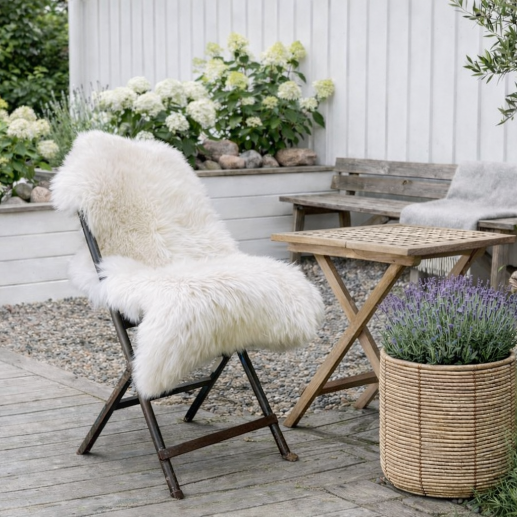 Fårskinn – Vitt, tjockt och fluffigt