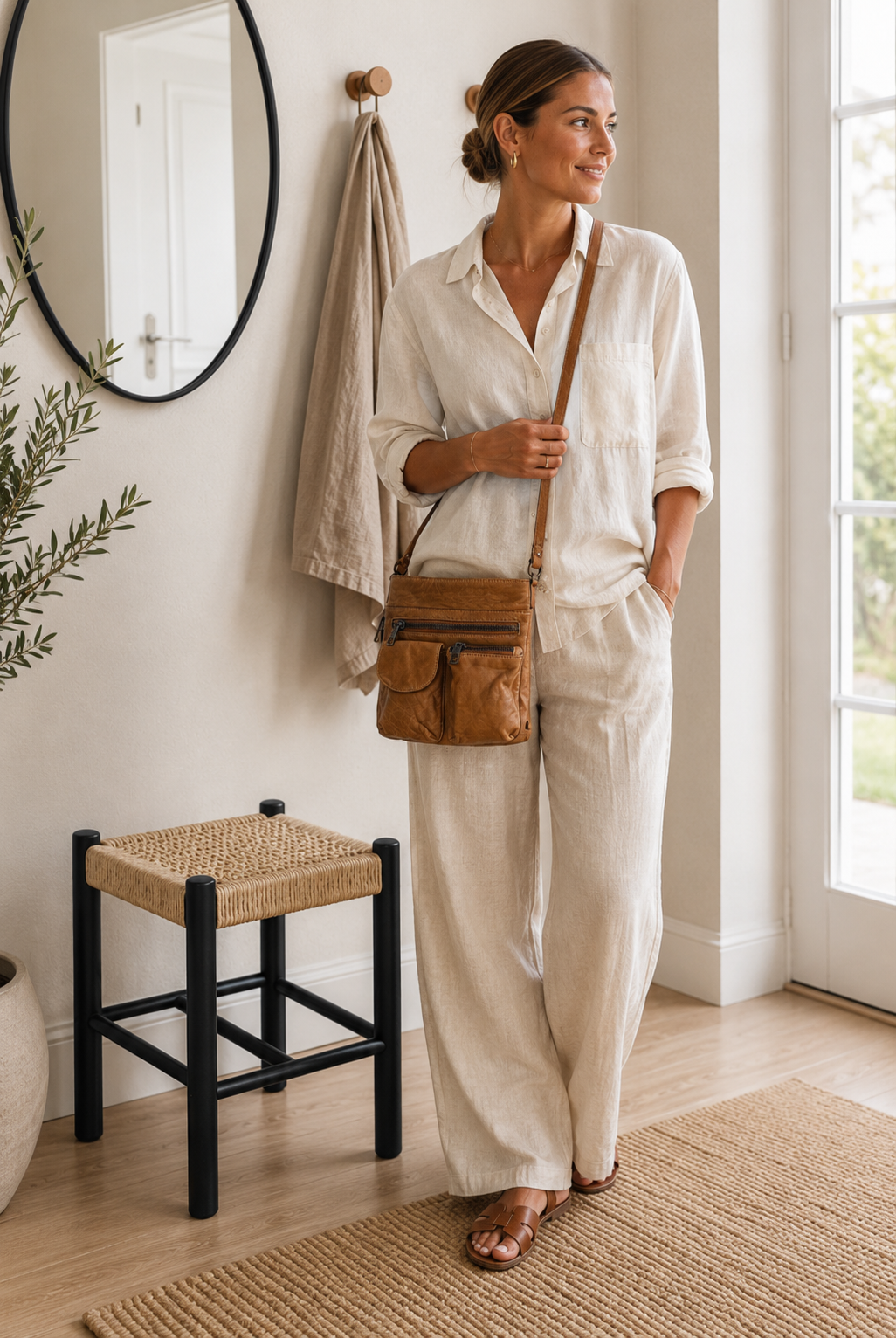 Crossbody Camel – Ultra mjuk