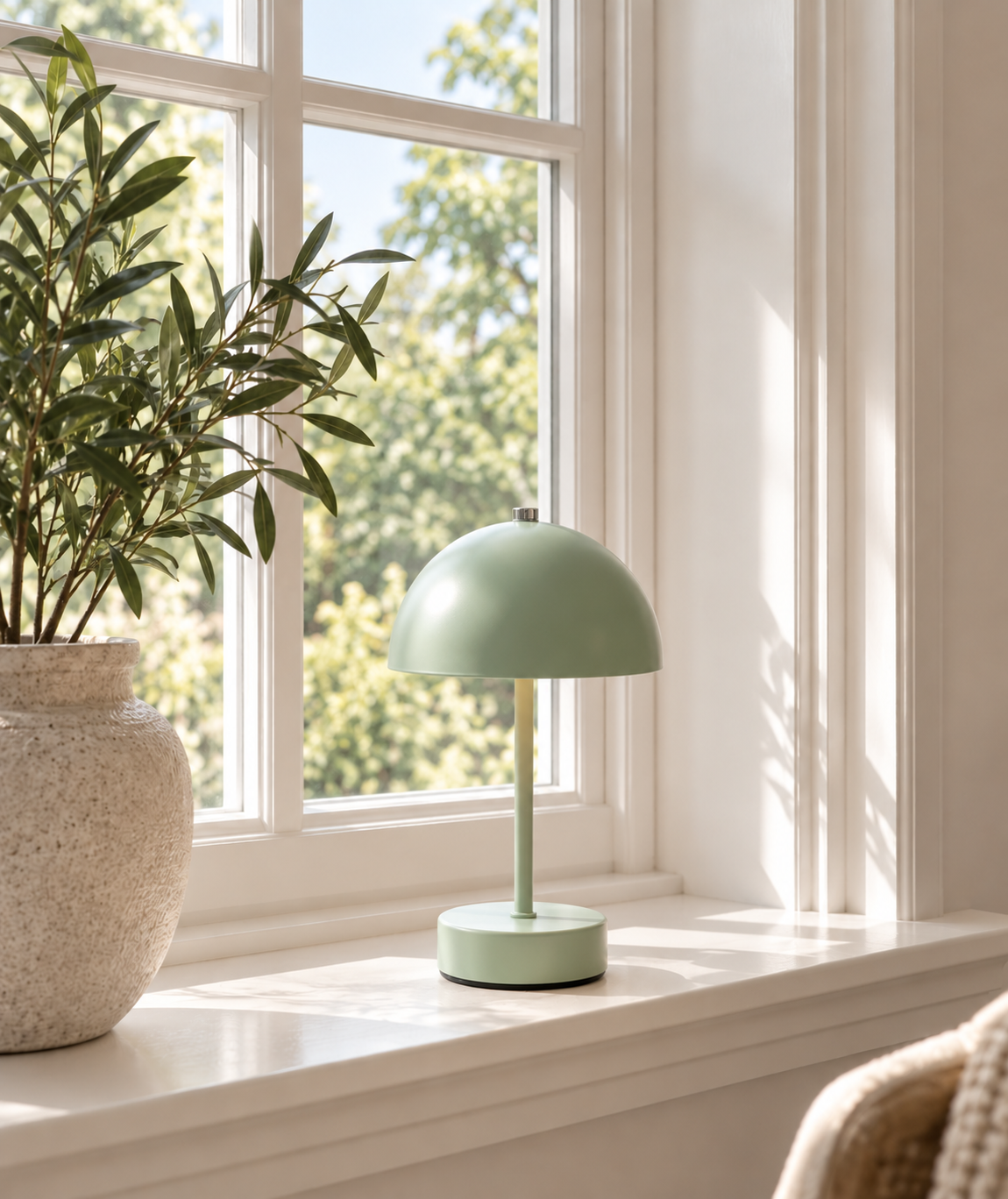 Bordslampa med touch - Grön