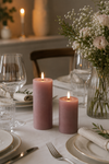 Blockljus Rosa - Flera storlekar