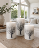 LED-blockljus Nature 0Set med 3 st och fje4rrkontroll