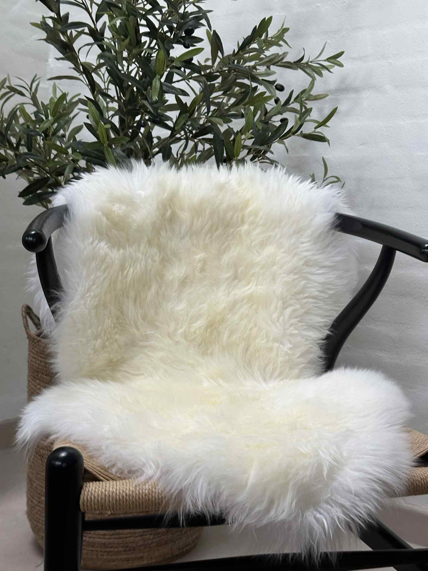 Lammskinn 85x55 – Vit