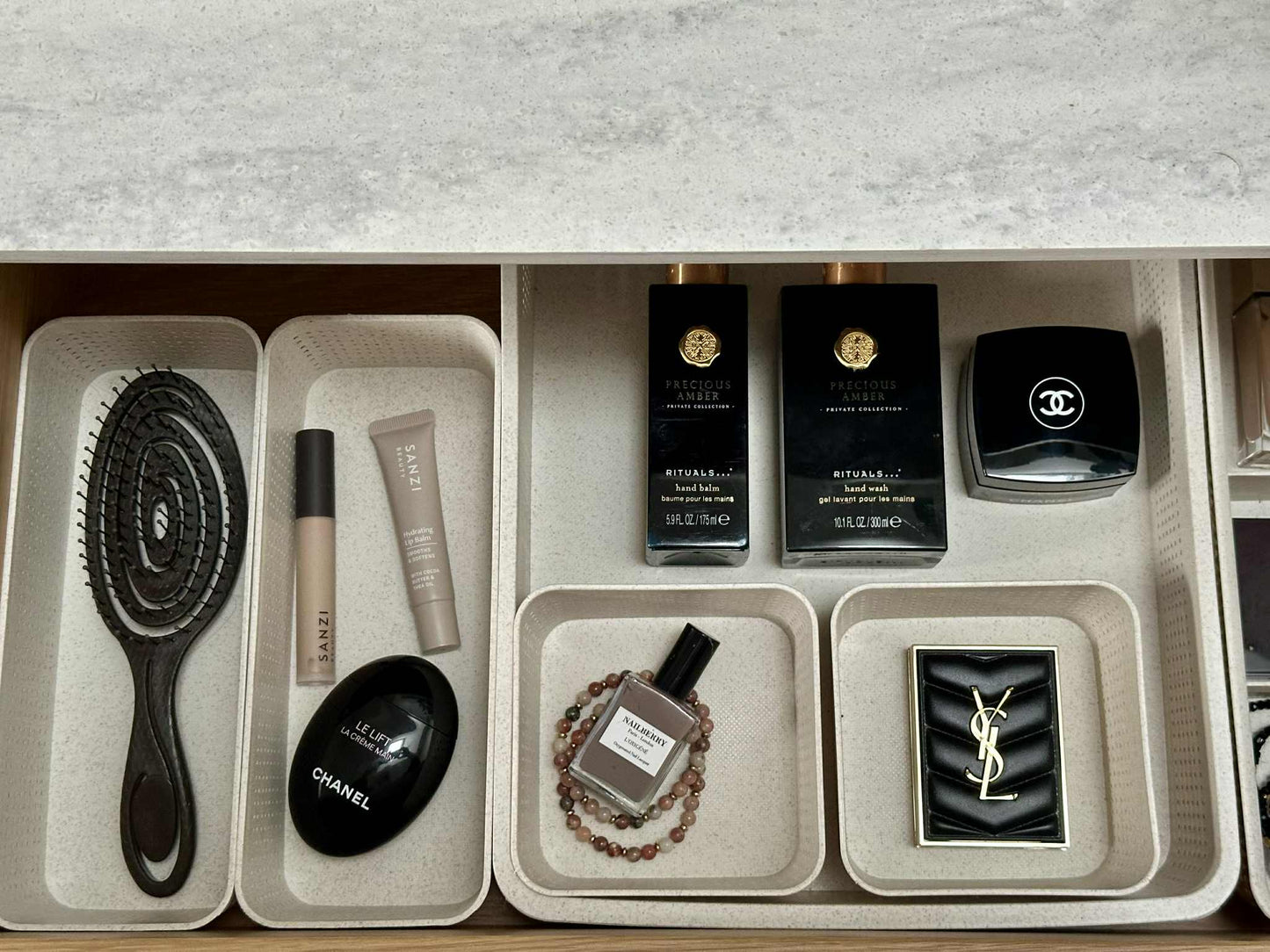 Sminkorganisatör - Set med 5 delar