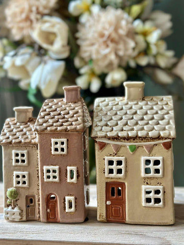 Dubbelt Keramikhus för Ljus