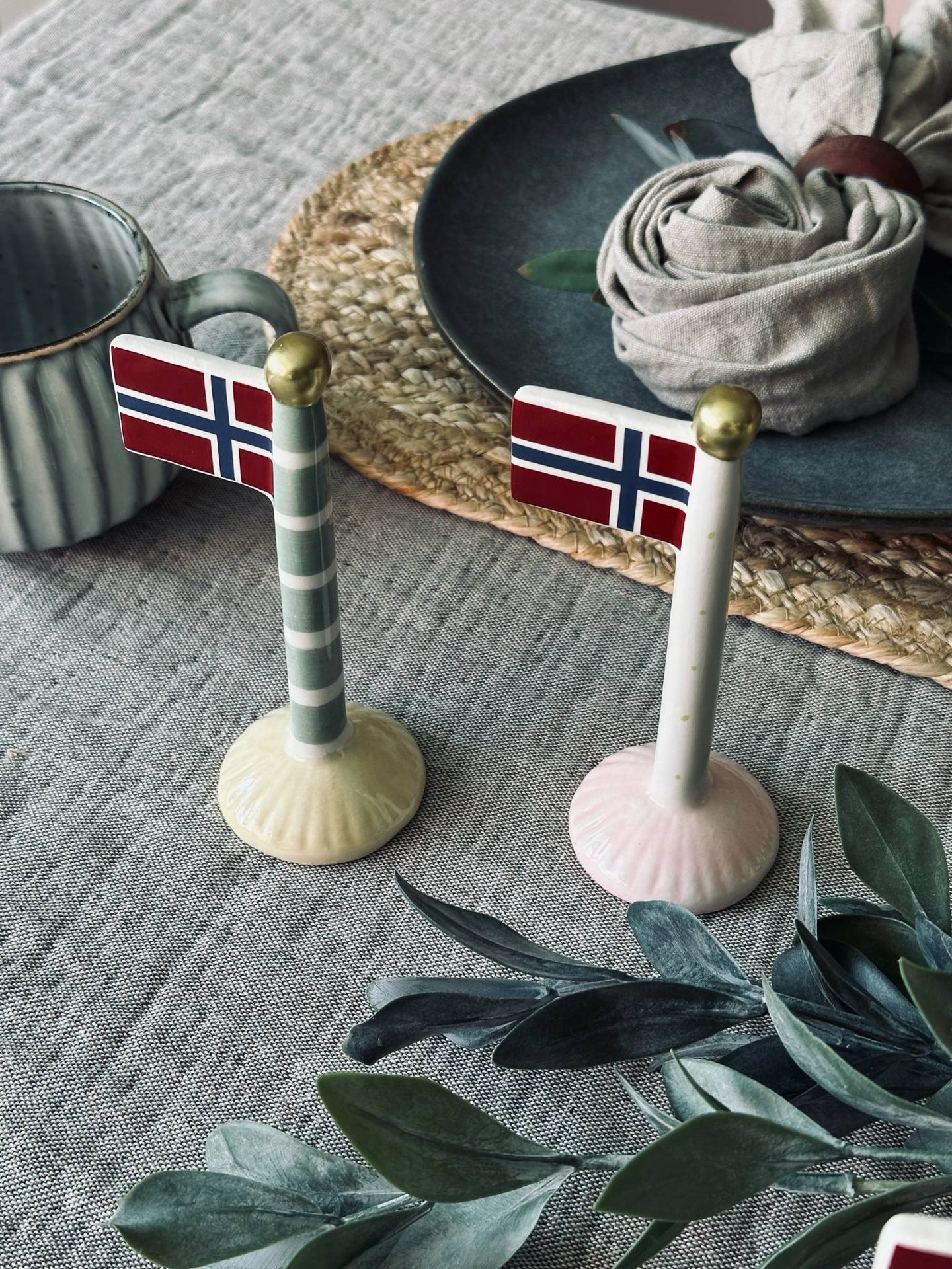 Flagga keramik – Norge