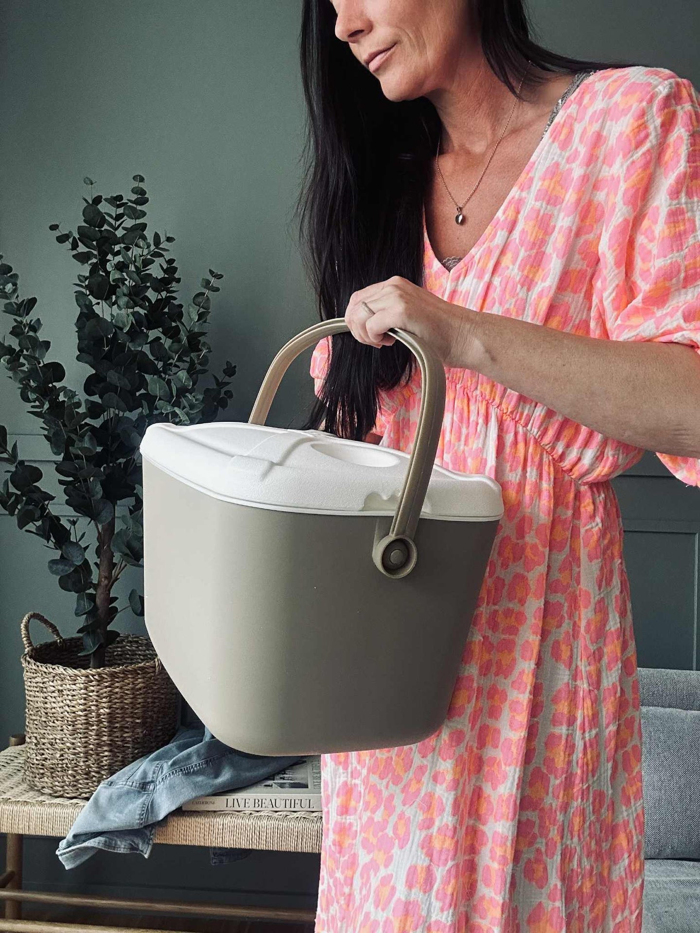 COOLER BOX - Set med 2 st Beige