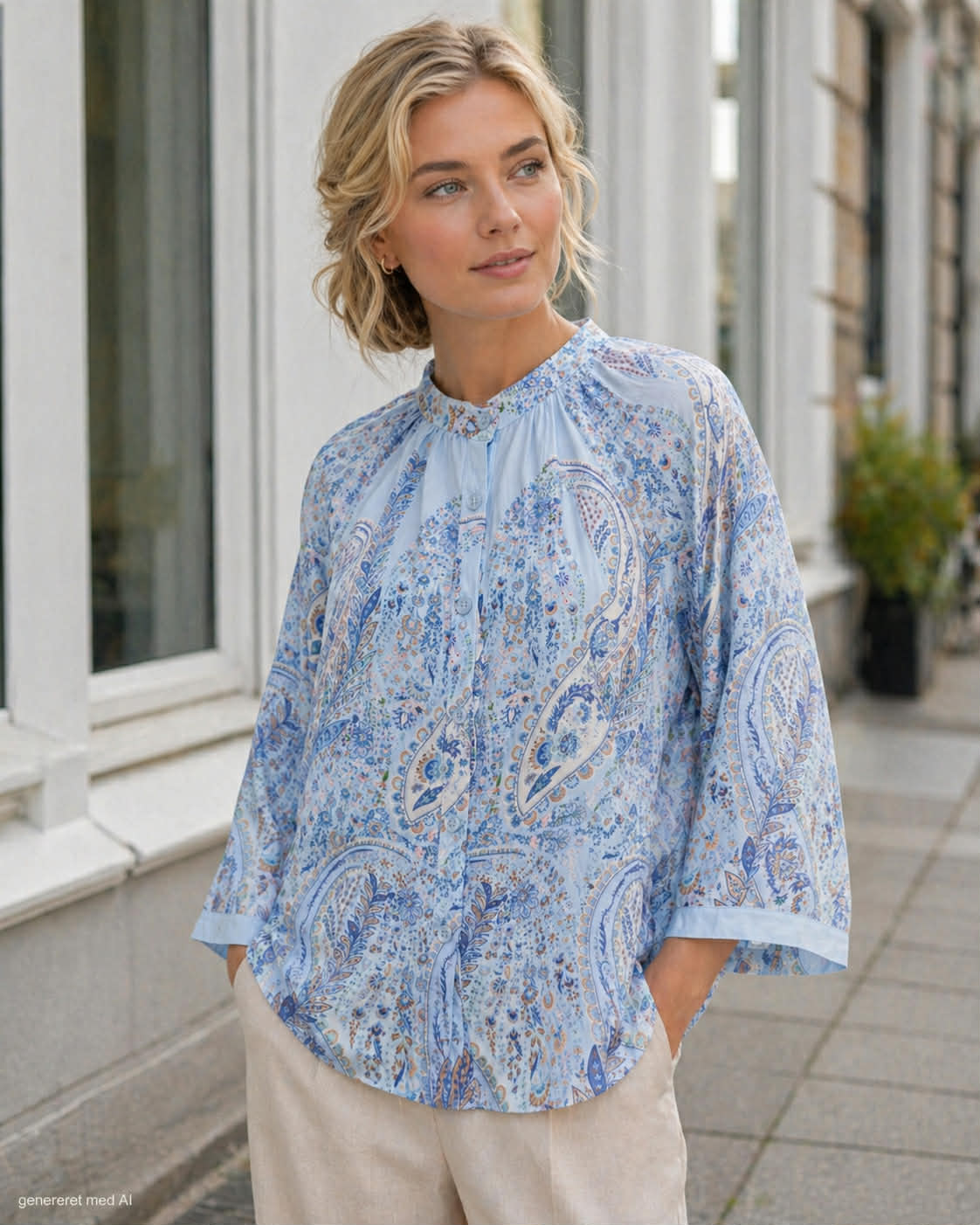 Blus Jayla blå