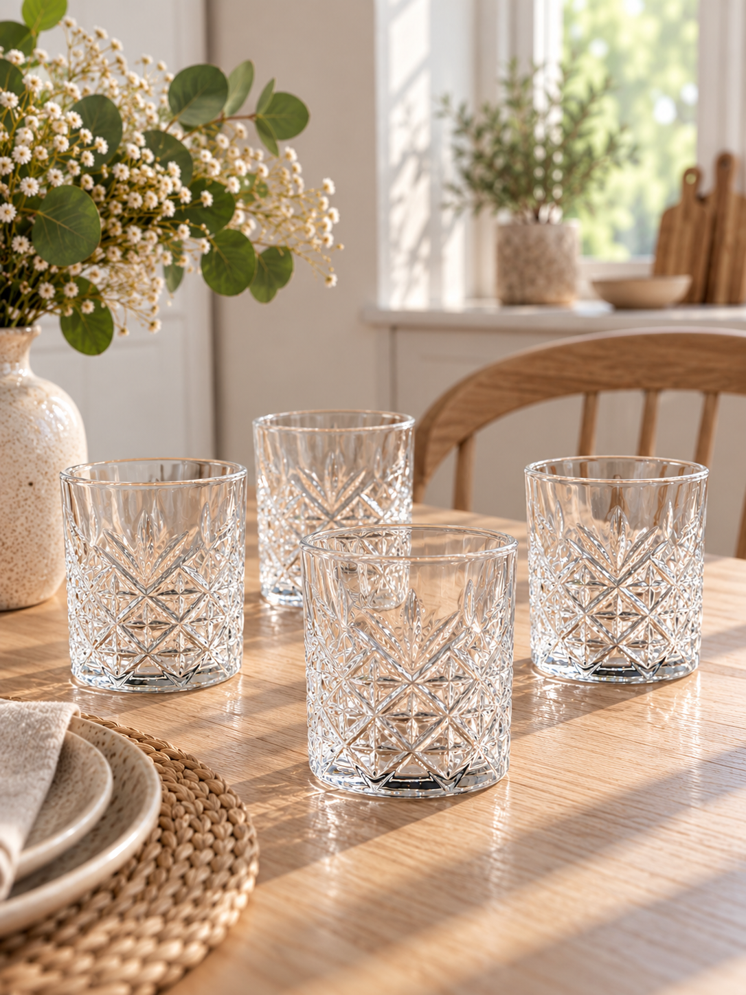 Whiskyglas / vattenglas - 4 st