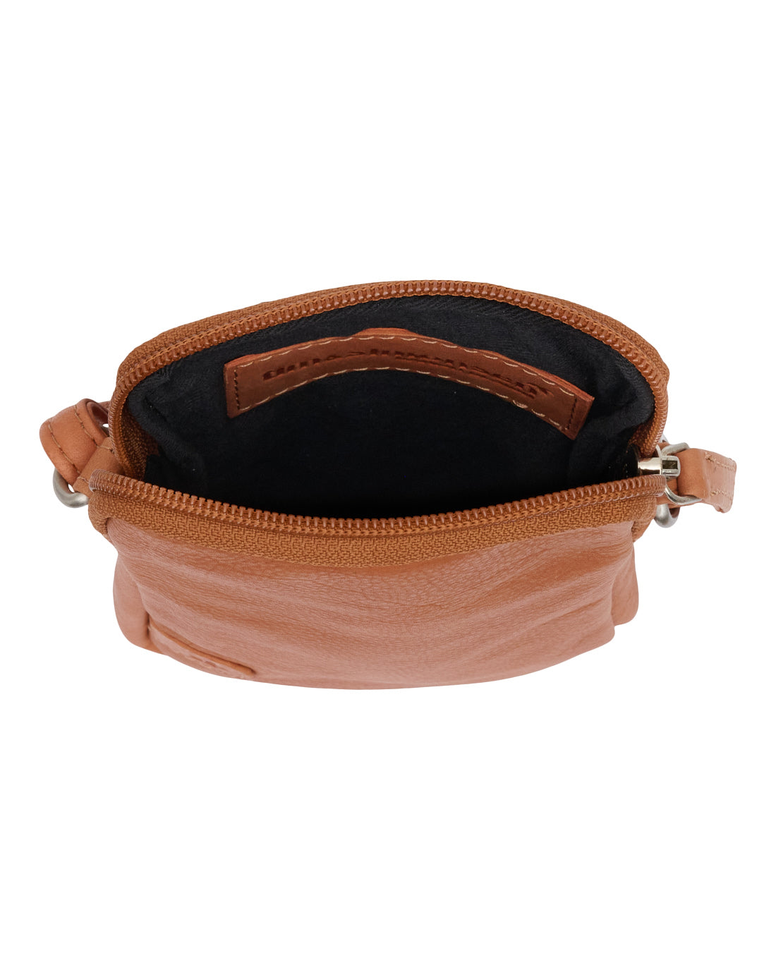 Mobilväska Misse - Cognac / silver