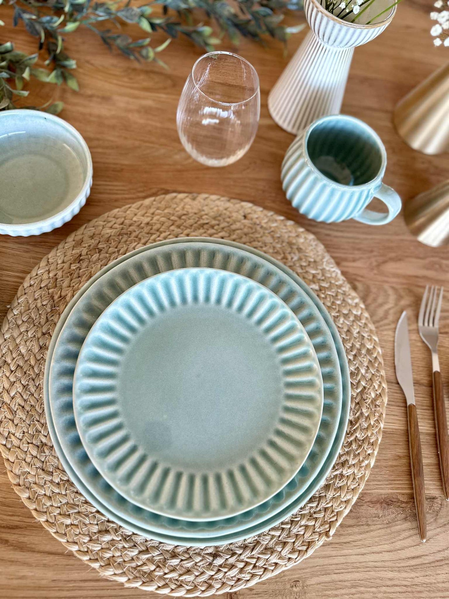 Tallrik VIGA Mint - Flera storlekar