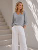 Blus Dagmar supermjuk kvalitet – Medium grey