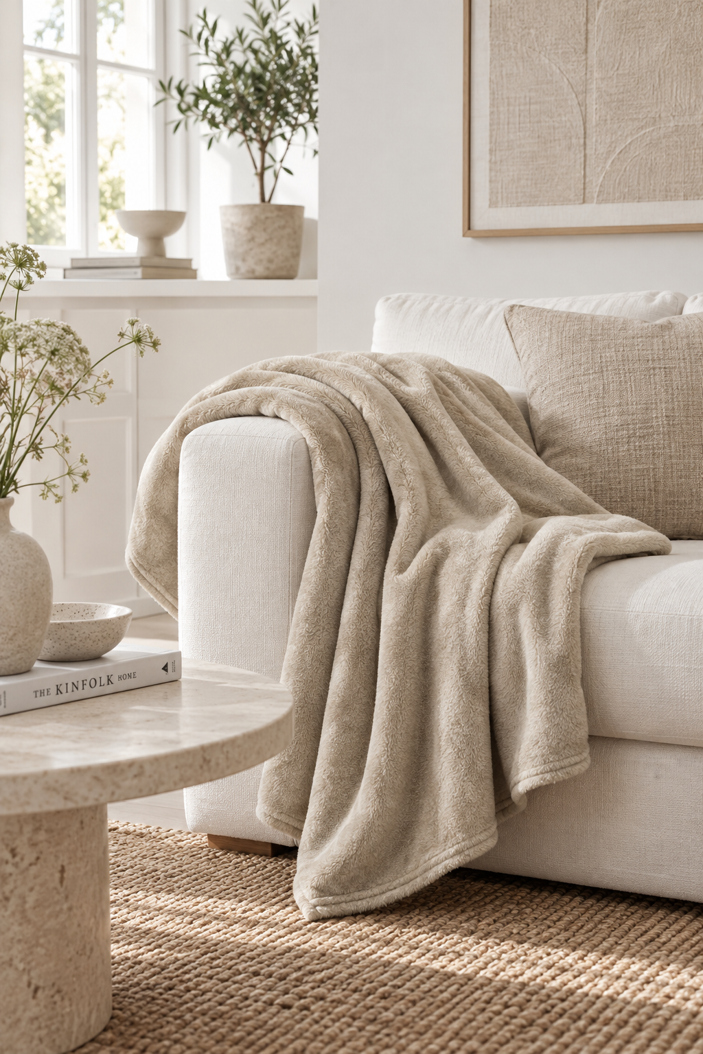 Pläd Beige - 130 x 150