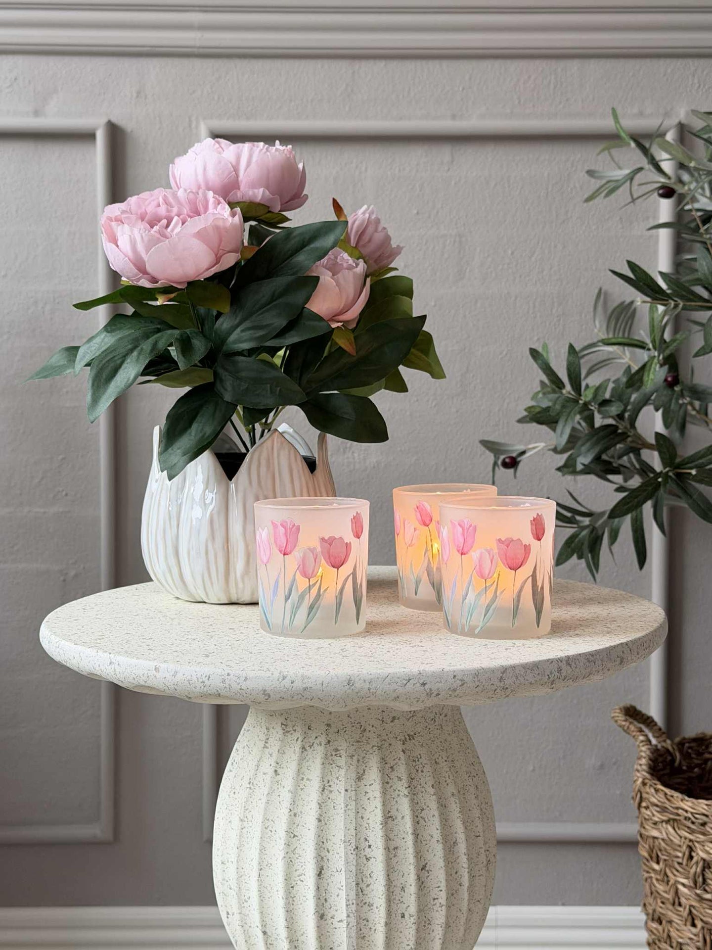 Ljusstakar Tulpaner 3st.