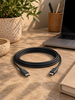 Laddkabel USB-C till USB-C - 2 m svart