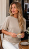 Stickad Briala - Beige