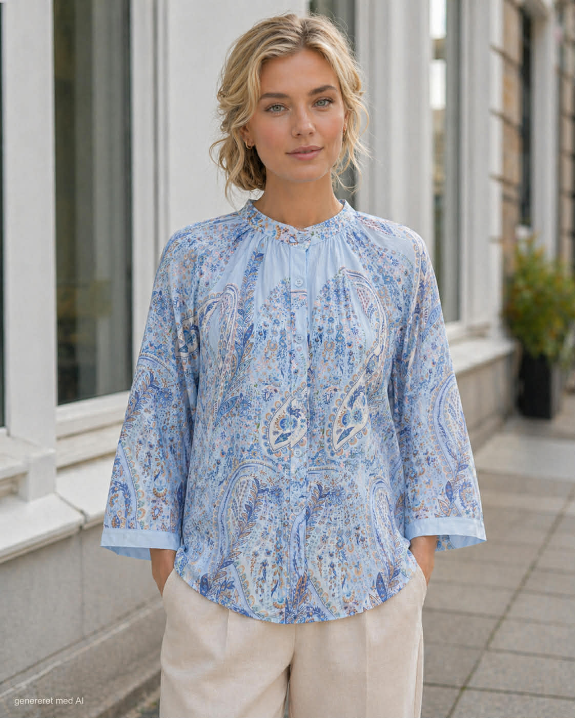 Blus Jayla blå