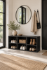 Bänk Nordic black – svart skobänk
