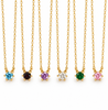Halsband Gia - Förgyllt sterlingsilver m. zirkon