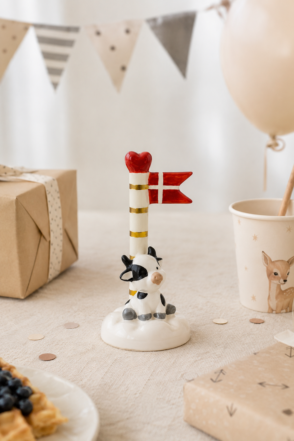 Flagga keramik – Cow 14 cm