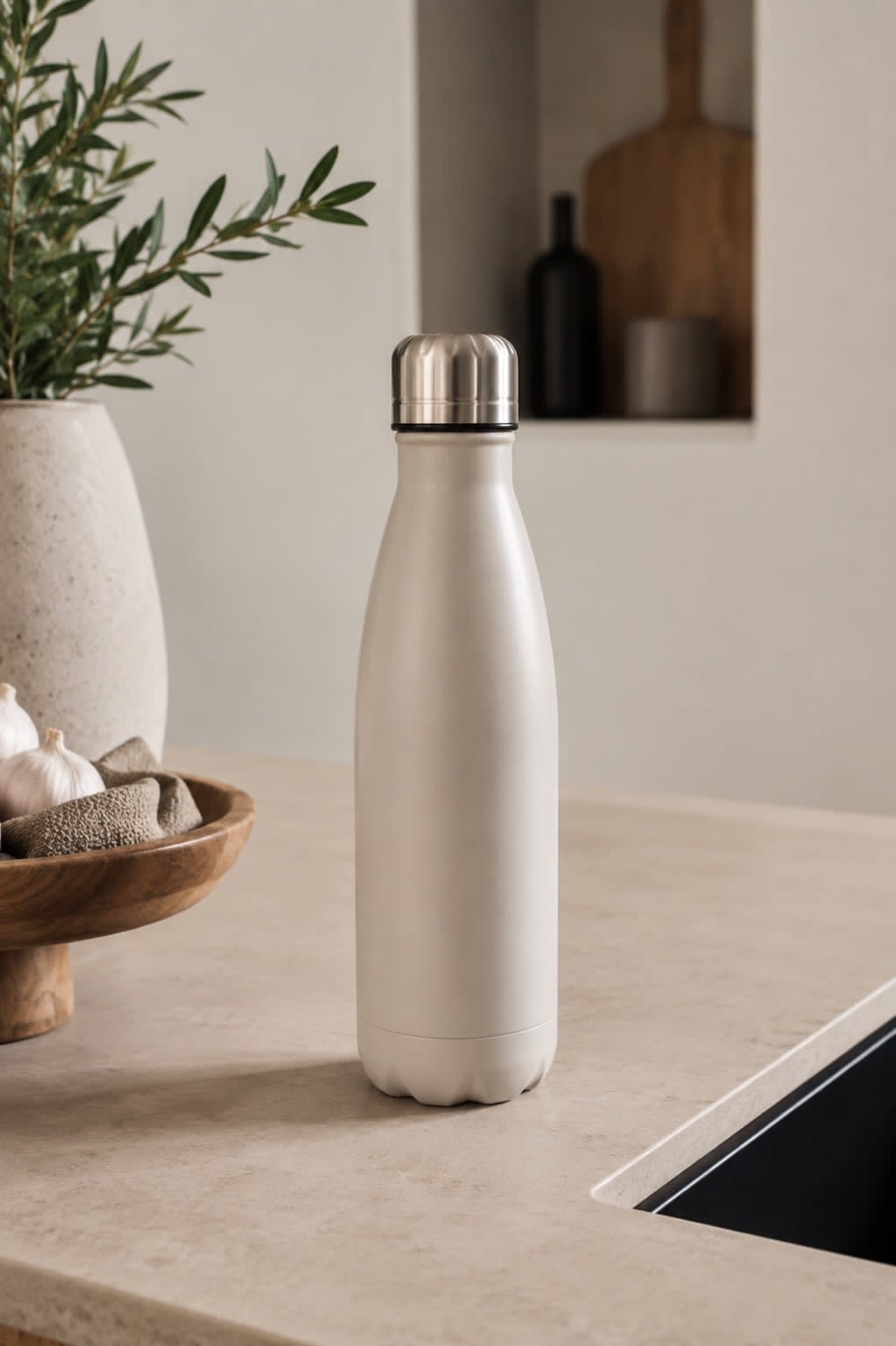 Termoflaska 500ml – varmgrå