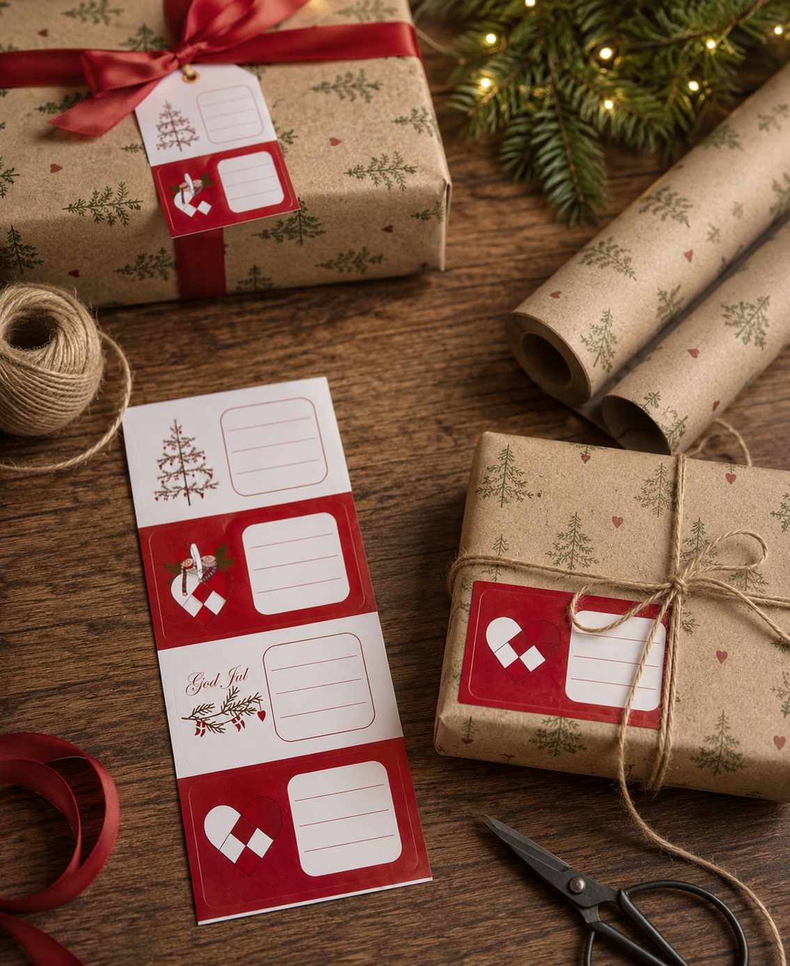 Presentetiketter JUL