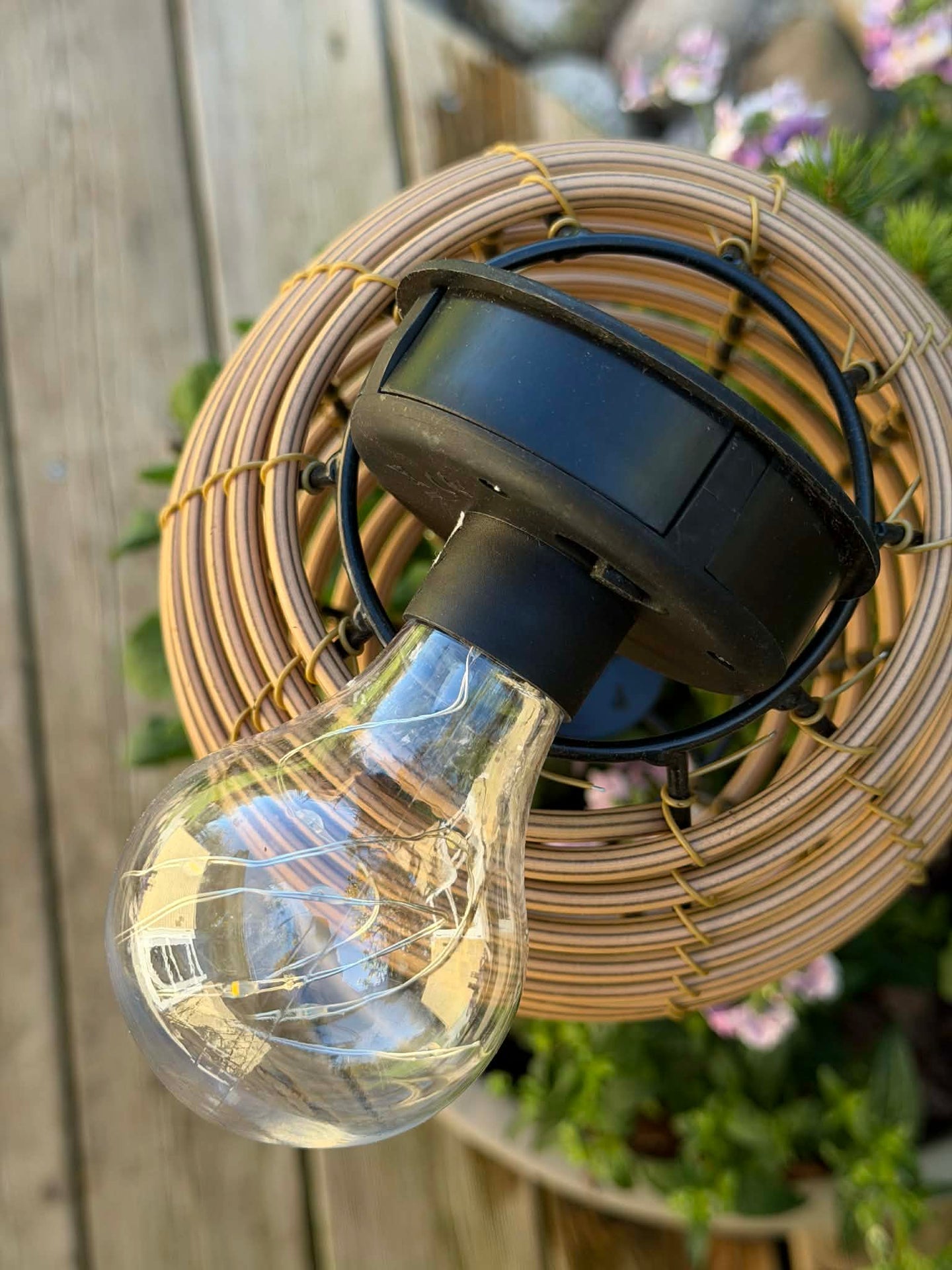 Lykta på spett 53 cm - Solar Natur