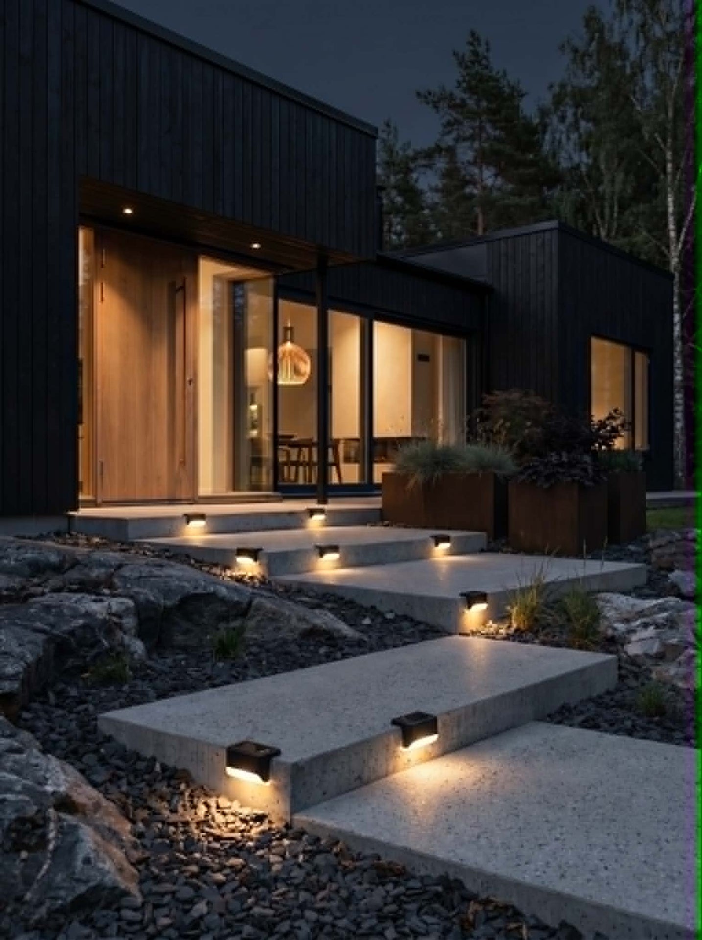 Trappbelysning med solceller - 4 st.