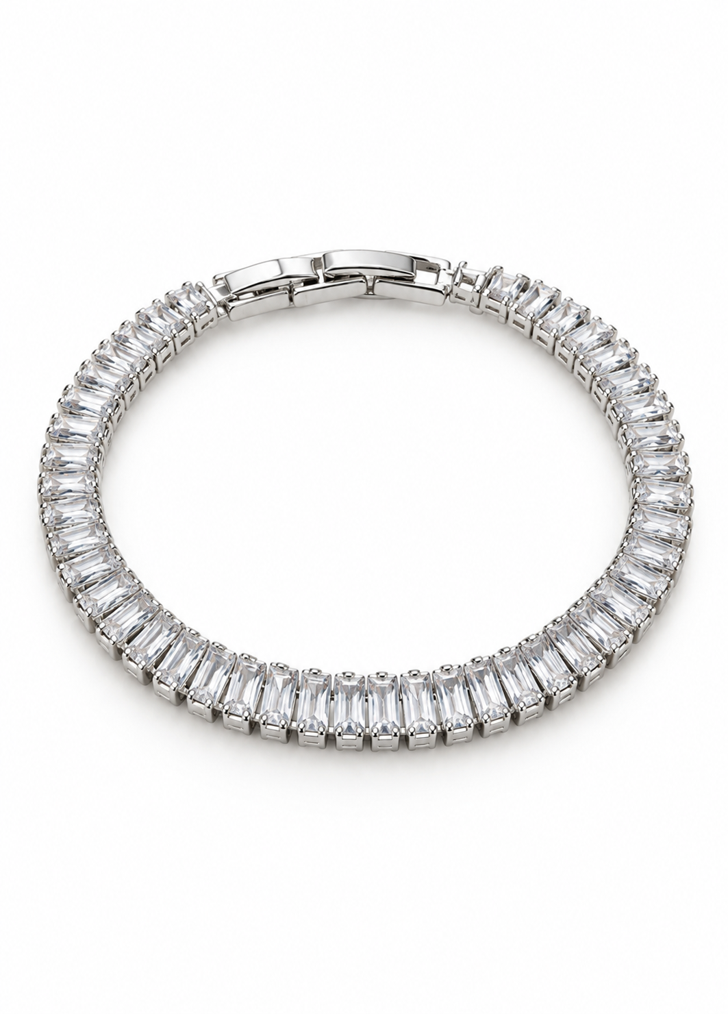 Tennisarmband Thelma med zirkoner - rhodiumpläterad