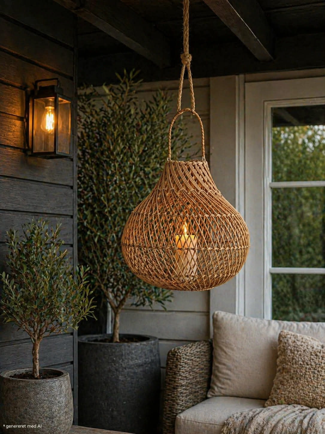 Lanterne Nature - H 30cm Handgjord