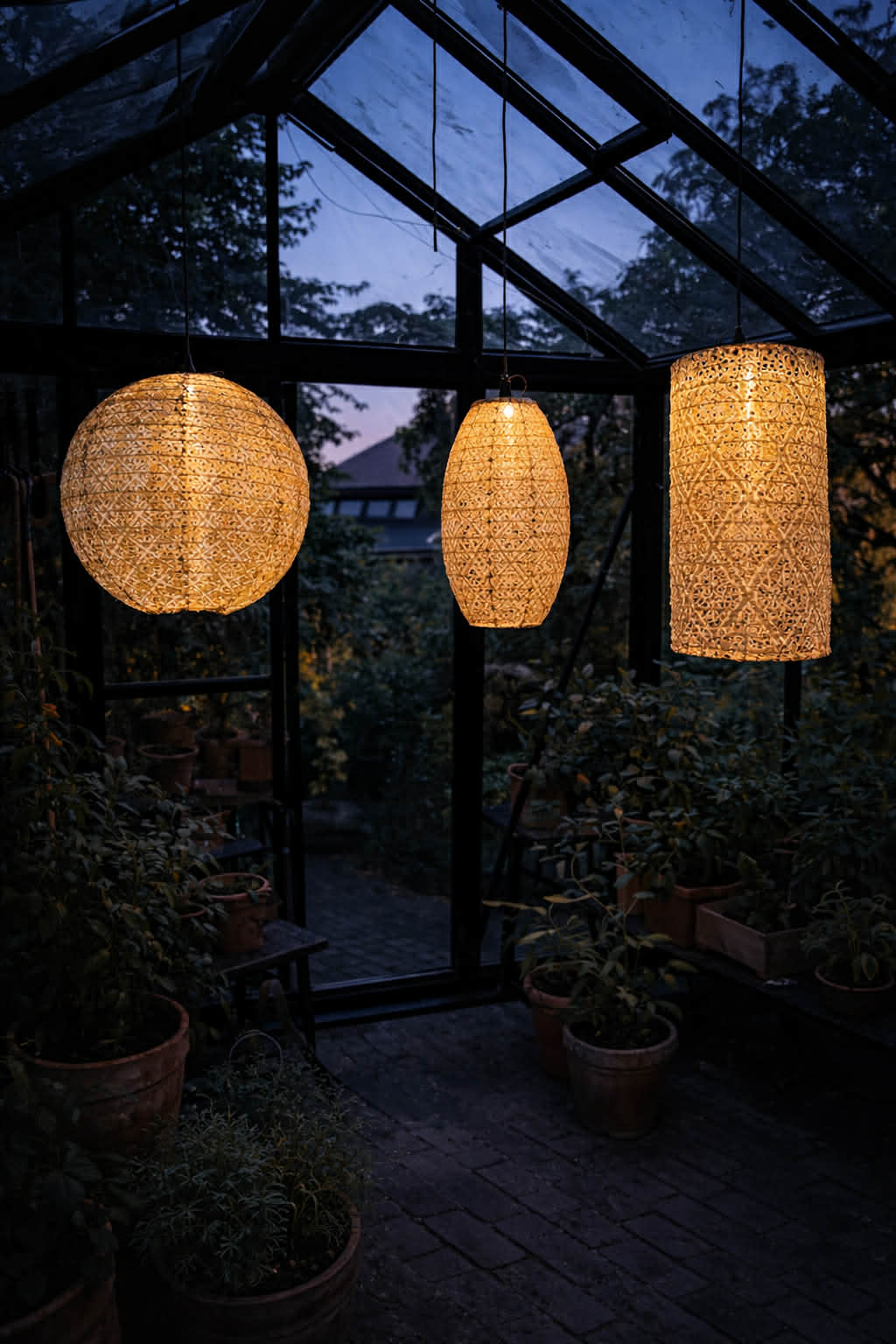 Cylinderlampa med solceller - SUMMER GOLD