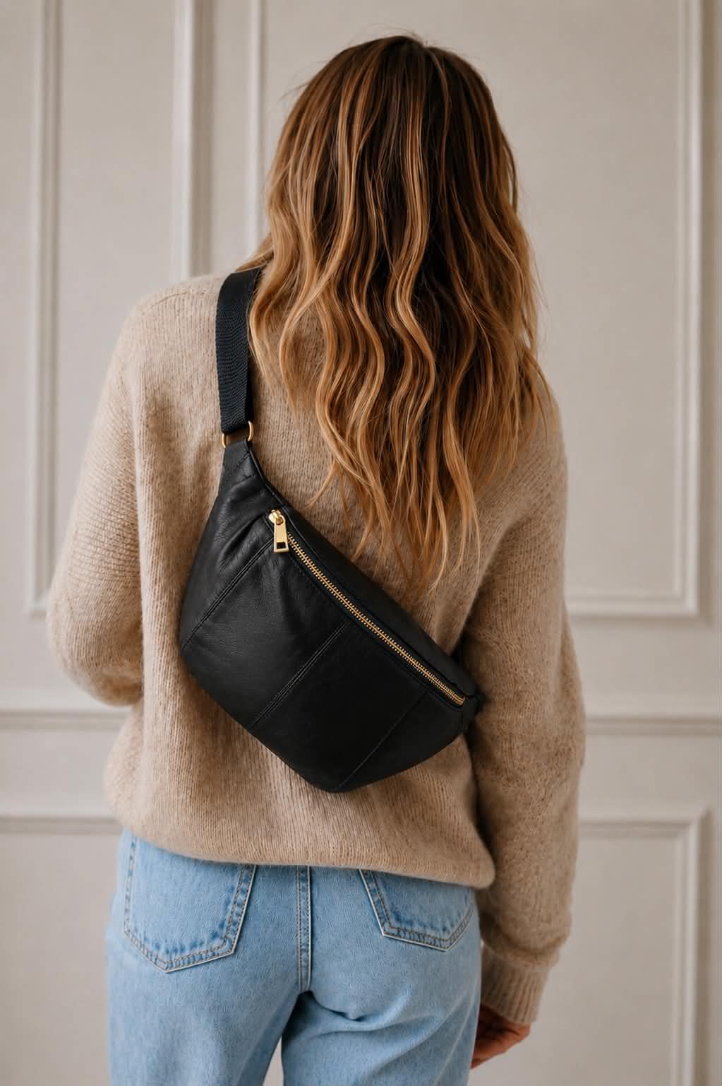 Bumbag JUNE - Svart / Guld