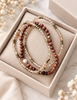 Armband Leah Natur/Cognac – Set med 3 st