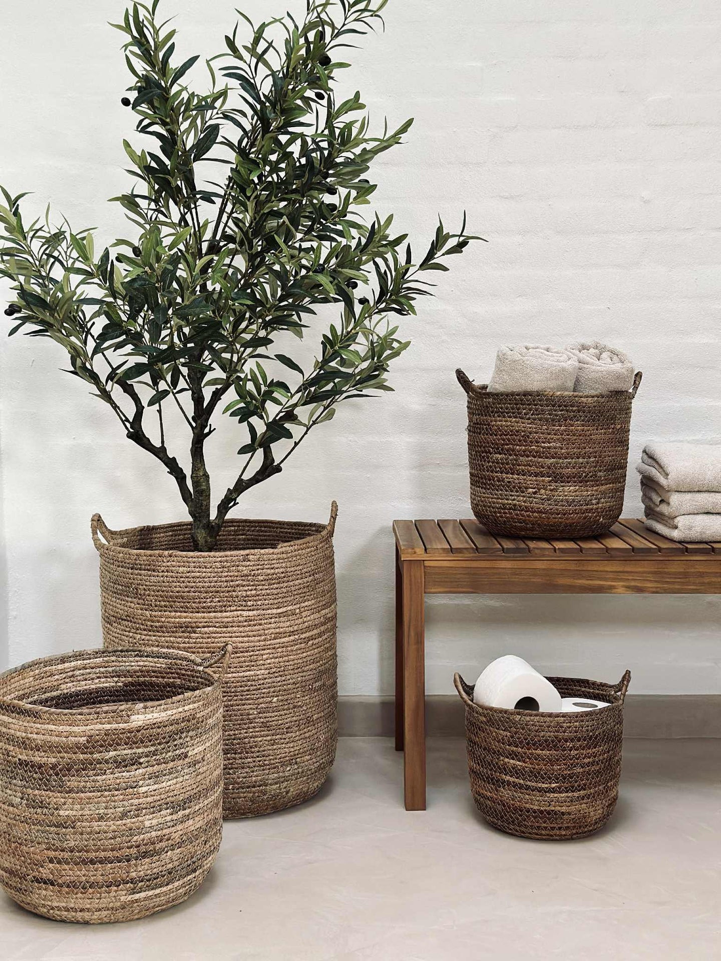 Korgar Natur - Set med 4 st.