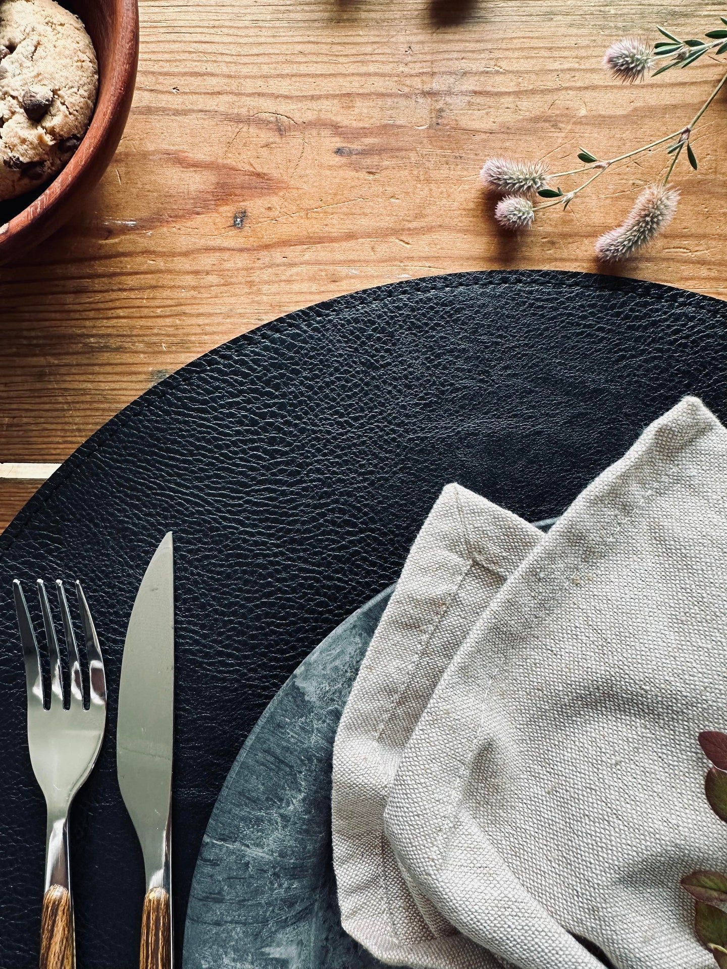 Bordstablett Grå / Svart – Vändbar