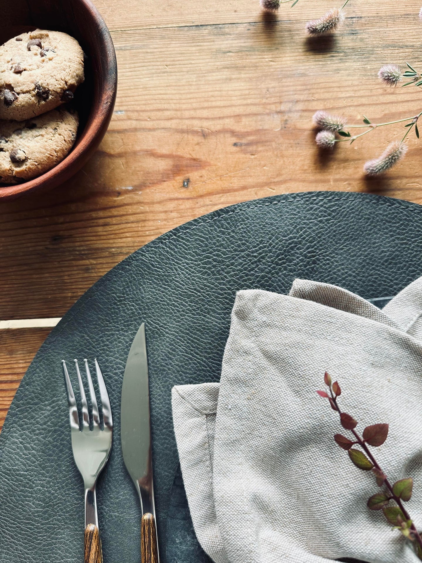 Bordstablett Grå / Svart – Vändbar