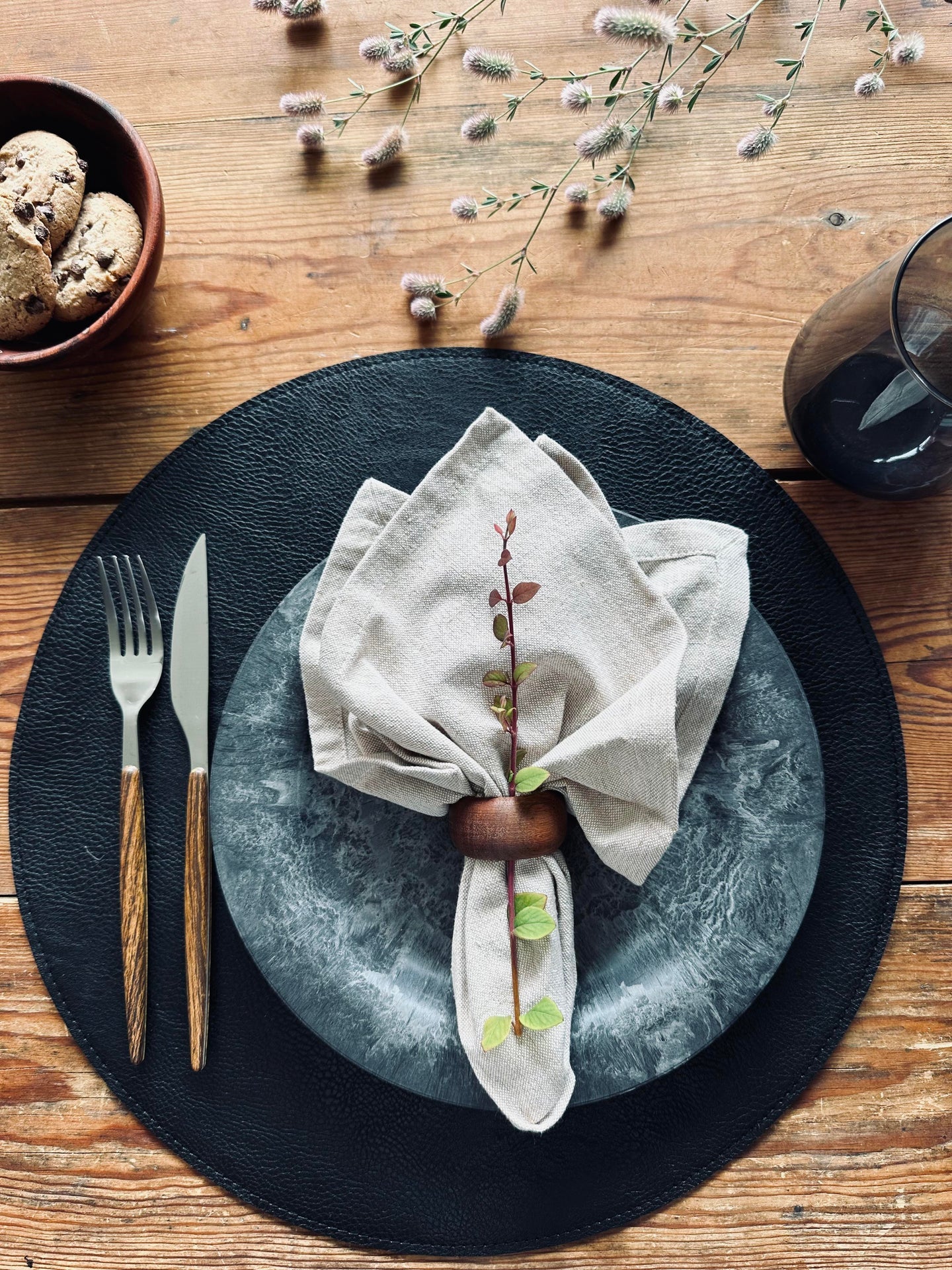 Bordstablett Grå / Svart – Vändbar