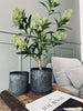 Krukor i betonglook - Set med 2 st