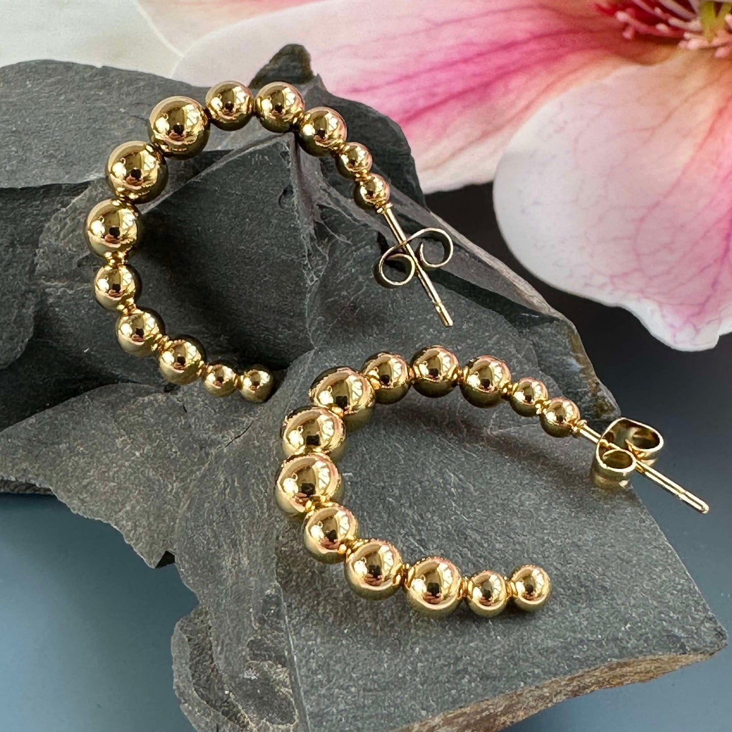 Örhängen Gunilla 25 mm - 18k förgylld