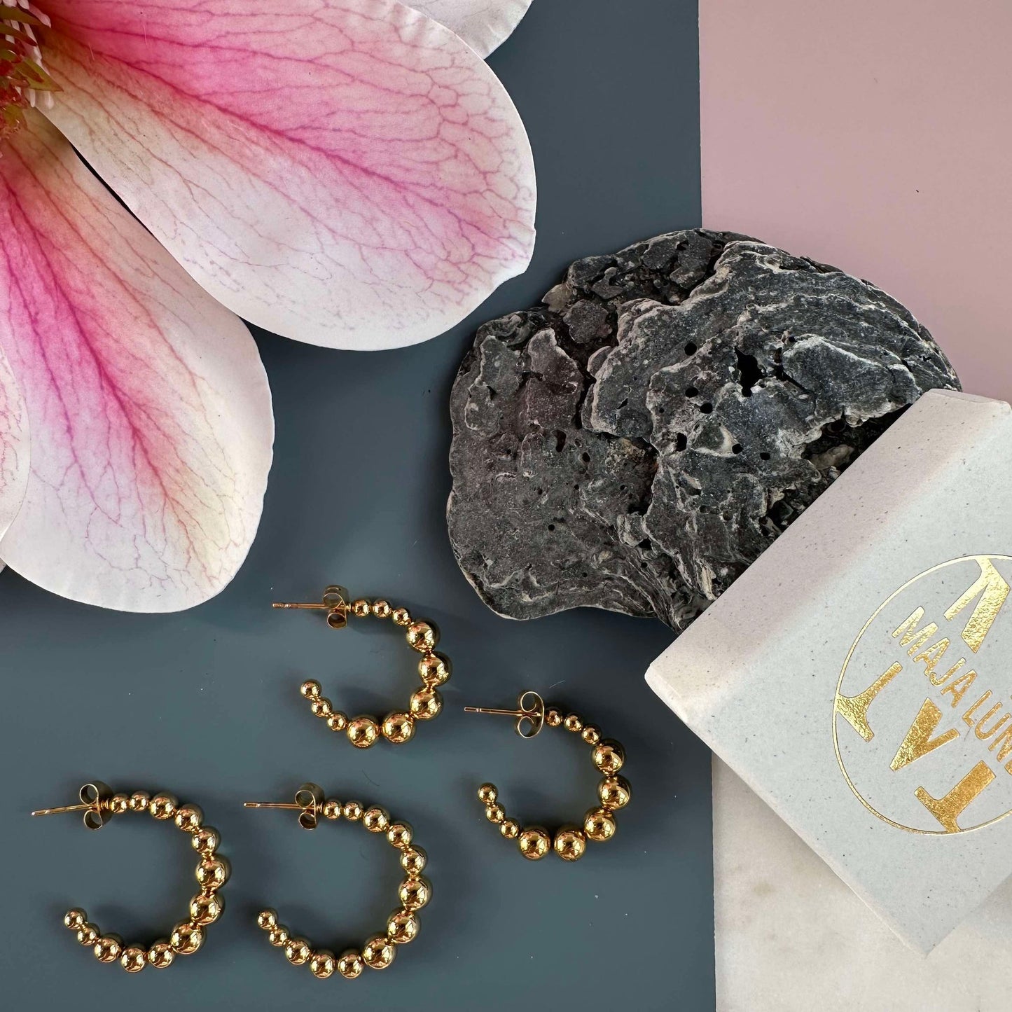 Örhängen Gunilla 25 mm - 18k förgylld