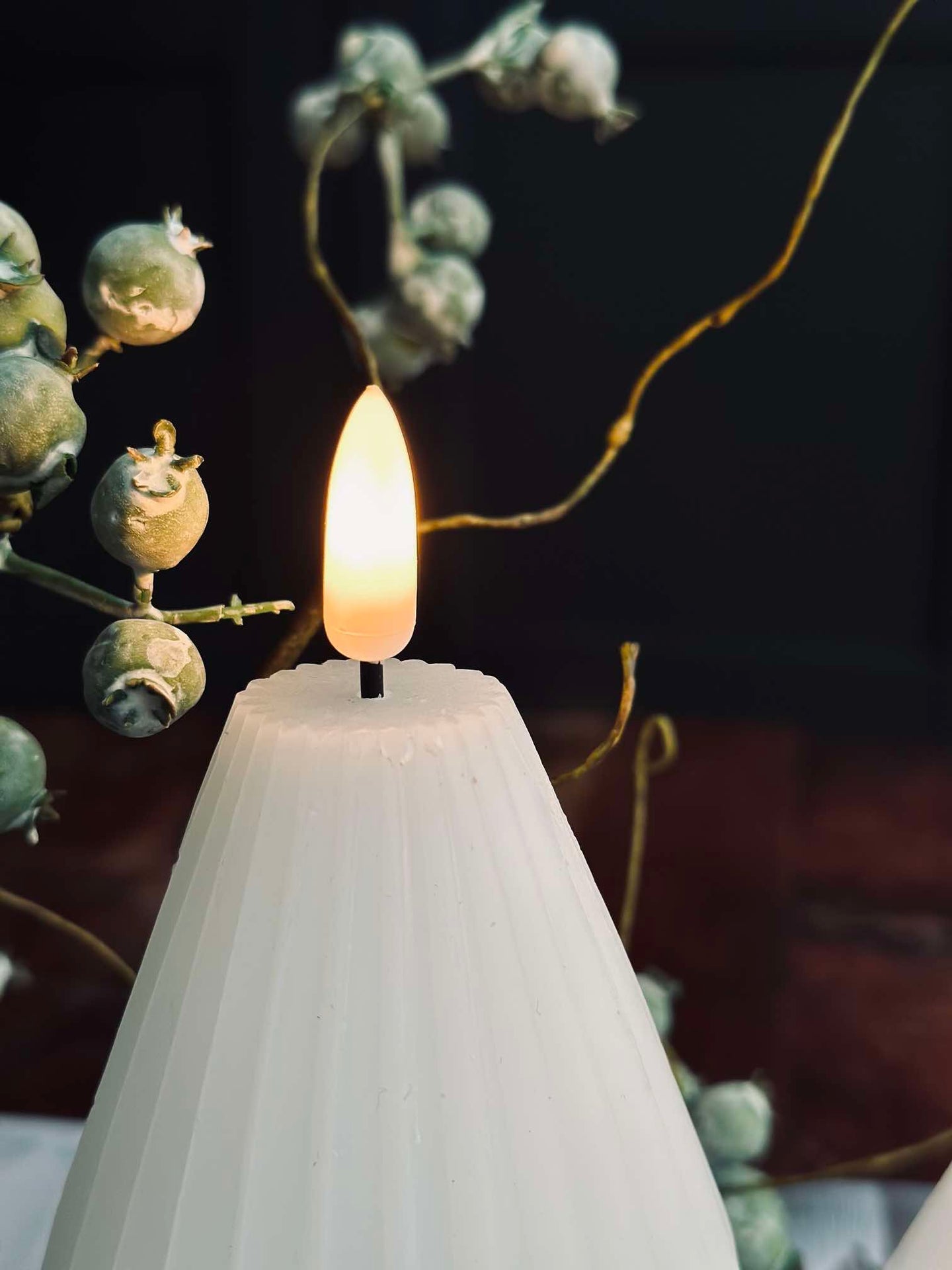 LED Blockljus / Räfflor – 2 st Vit