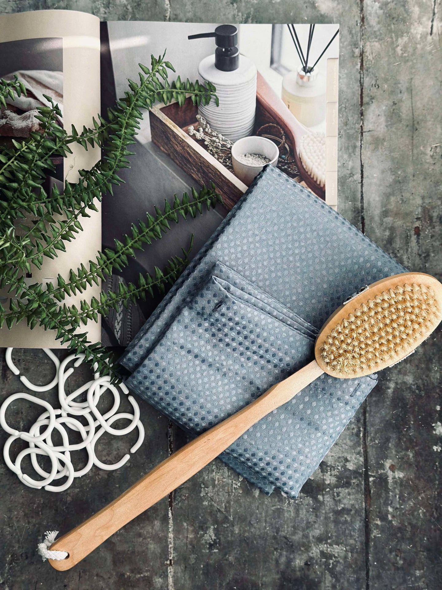 Duschdraperi Minna - Grå