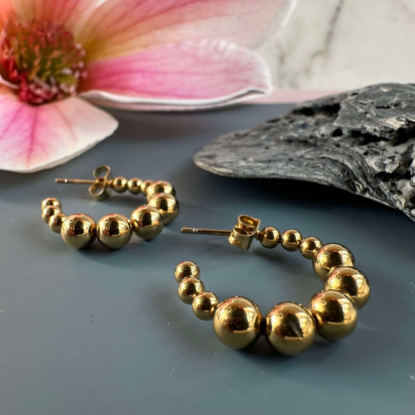 Örhängen Gunilla 20 mm - 18k förgyllda