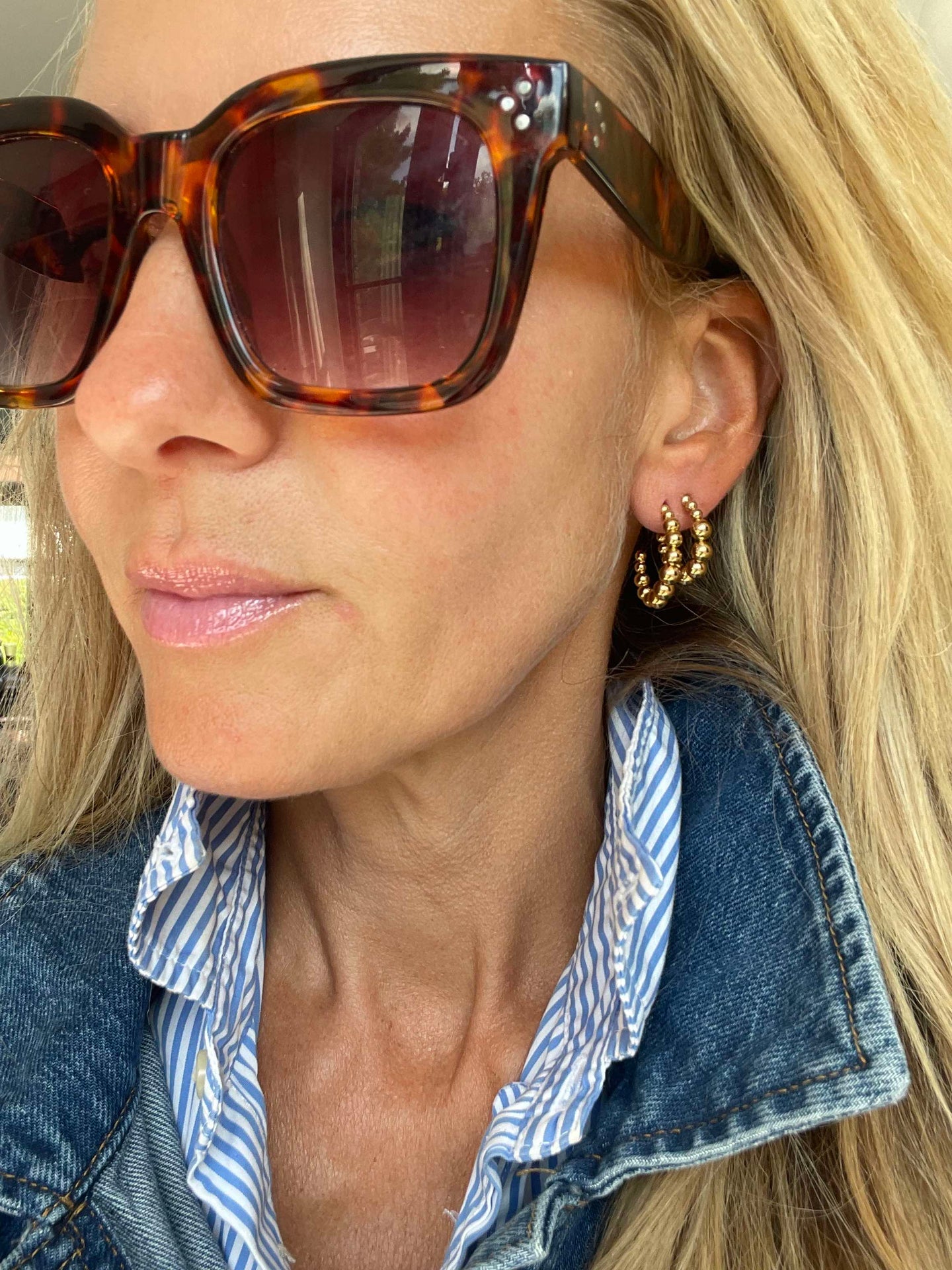 Örhängen Gunilla 25 mm - 18k förgylld