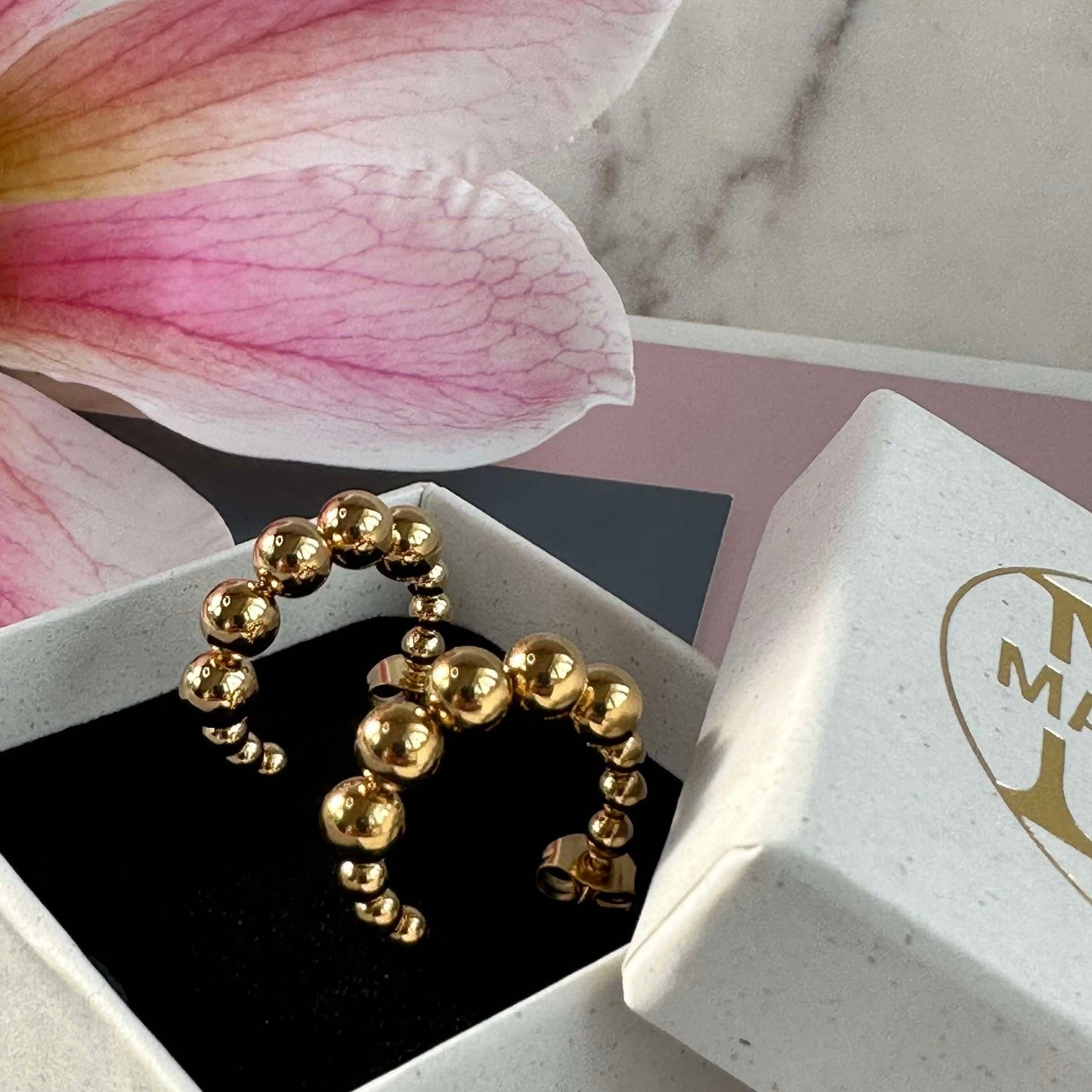 Örhängen Gunilla 20 mm - 18k förgyllda