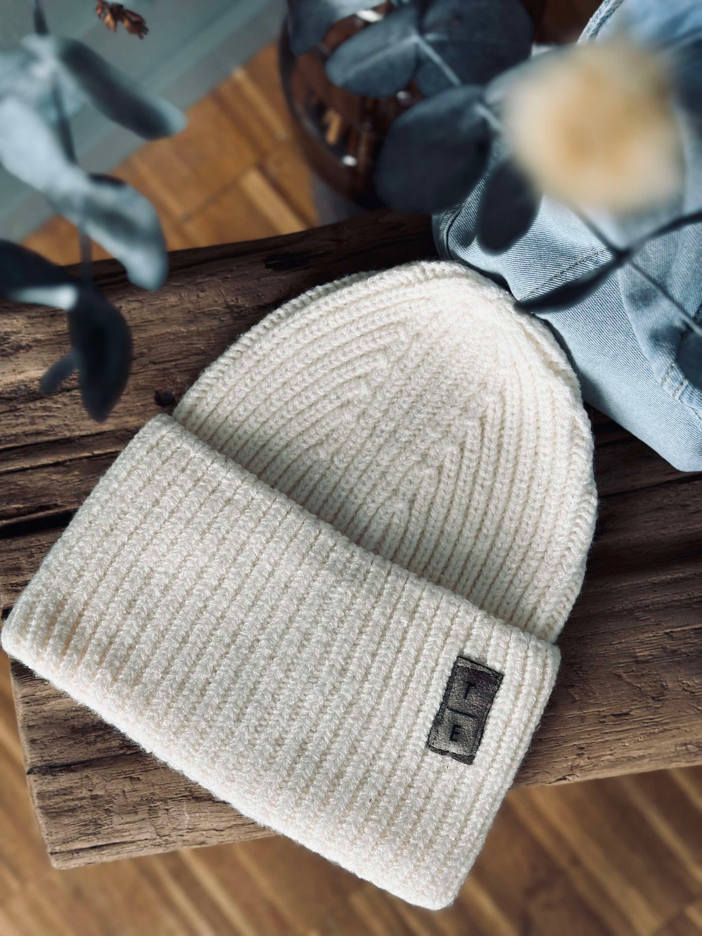 Mössa Beanie off white