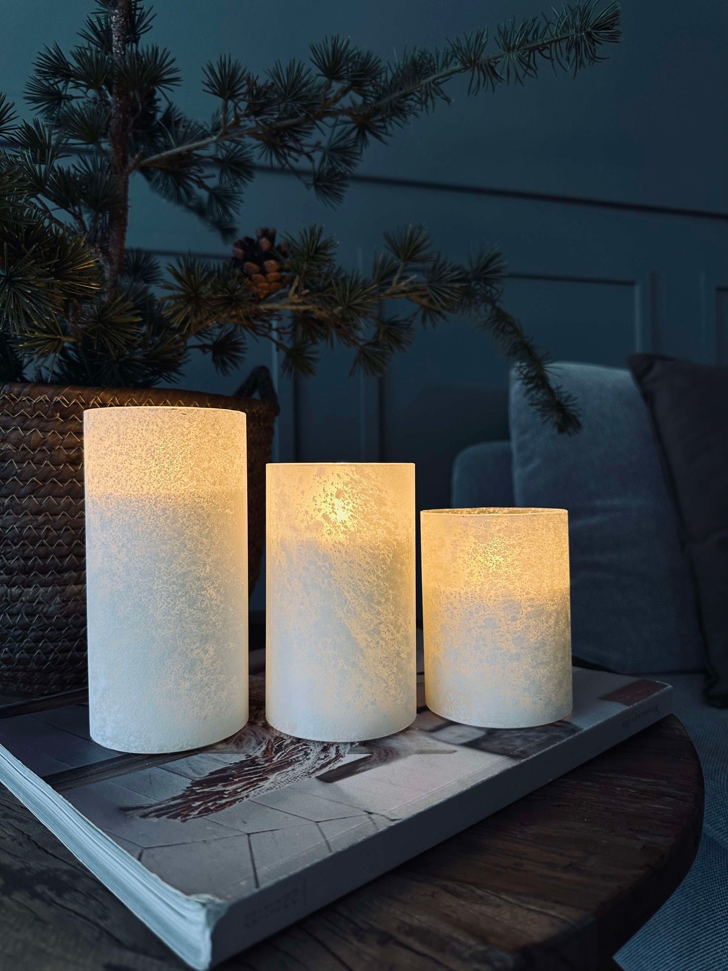 LED Ljus FROZEN - Vit 3 st