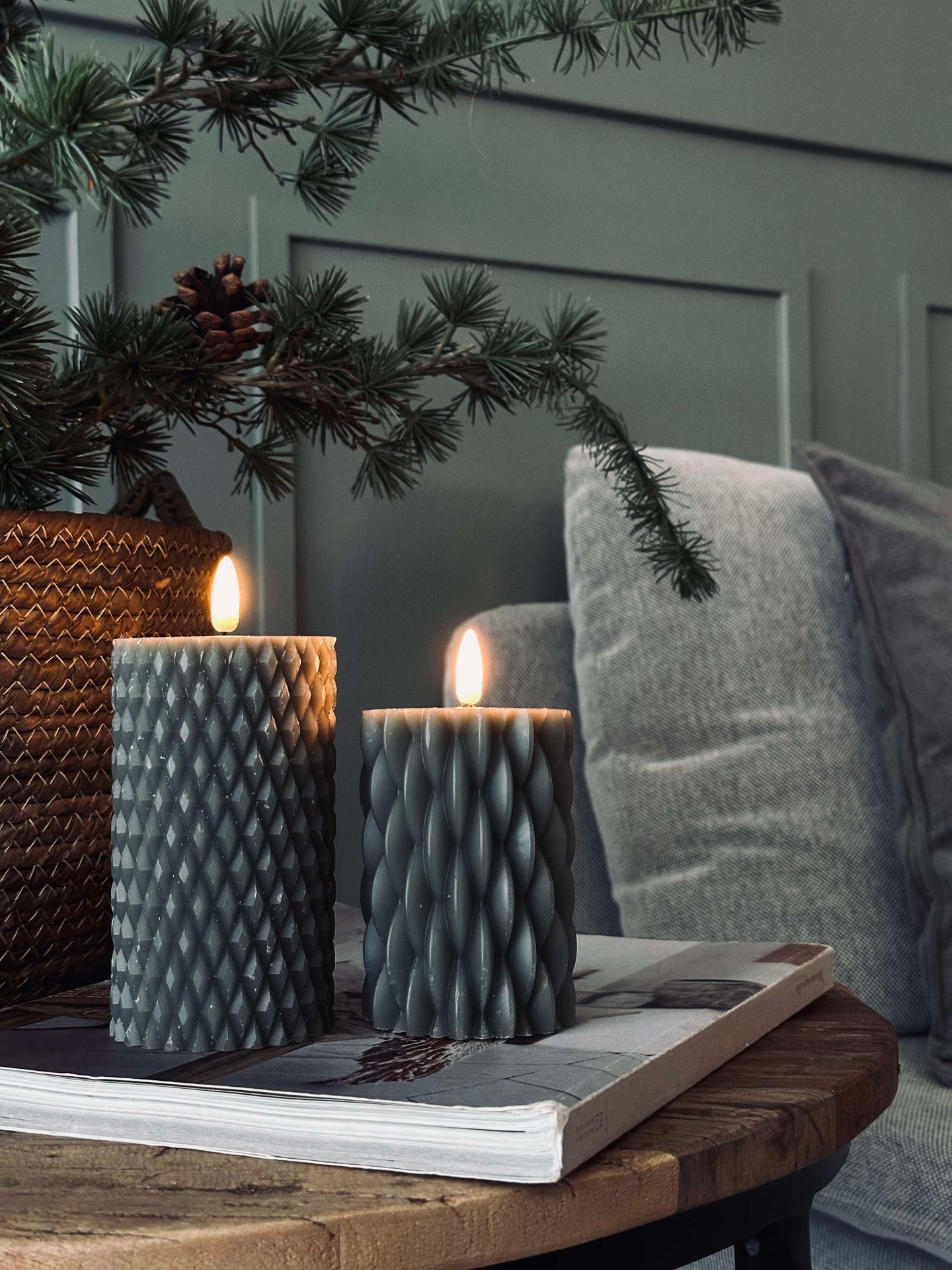 LED Blokljus / Design – 2 st Grön